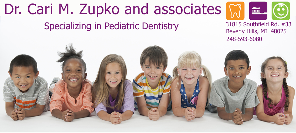 Welcome to the pediatric 
dentist website of Dr. Cari Zupko, located in Beverly Hills, Michigan